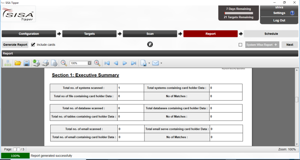 screenshot of Sisa Radar